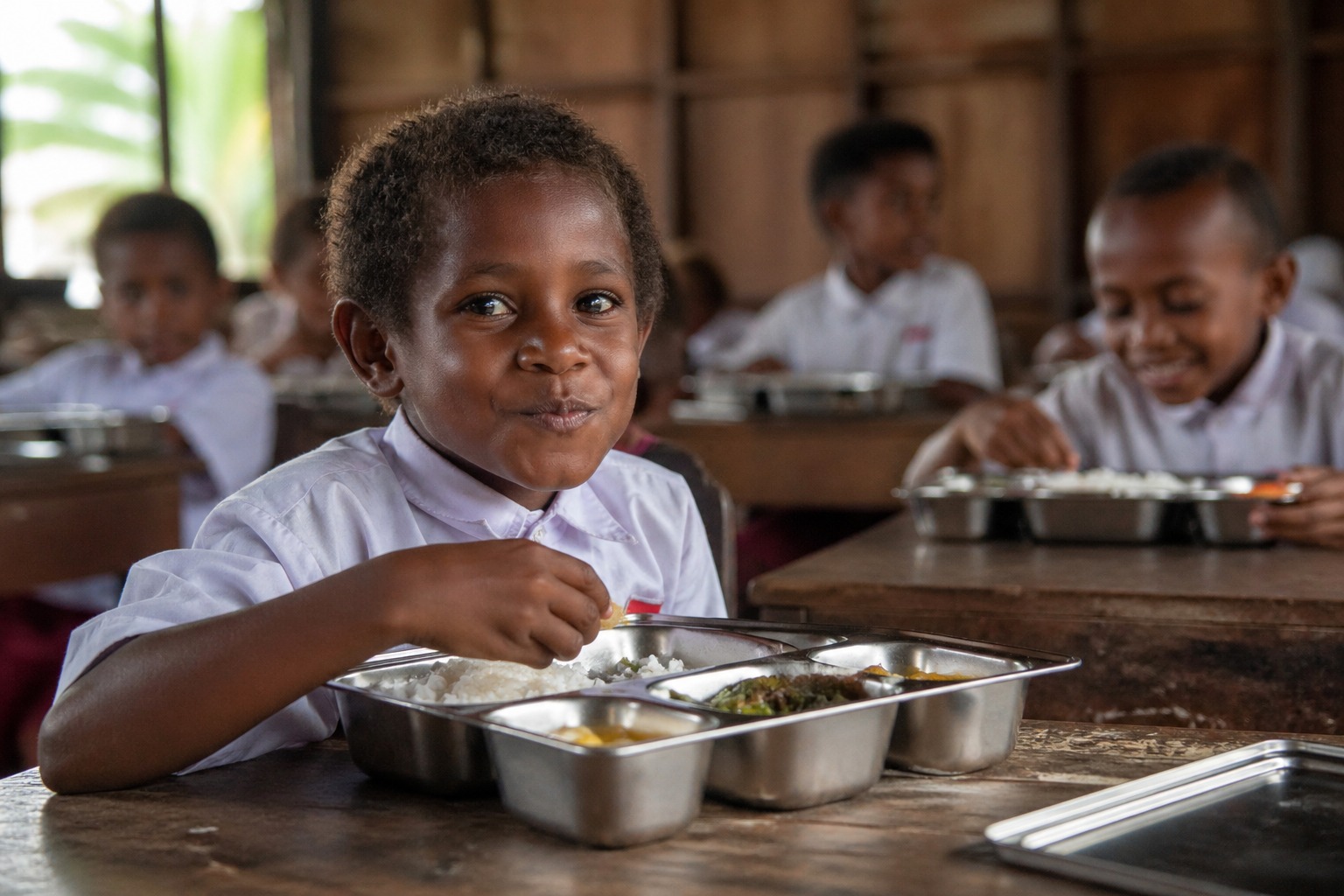 Makanan Bergizi gratis bagi anak sekolah dasar